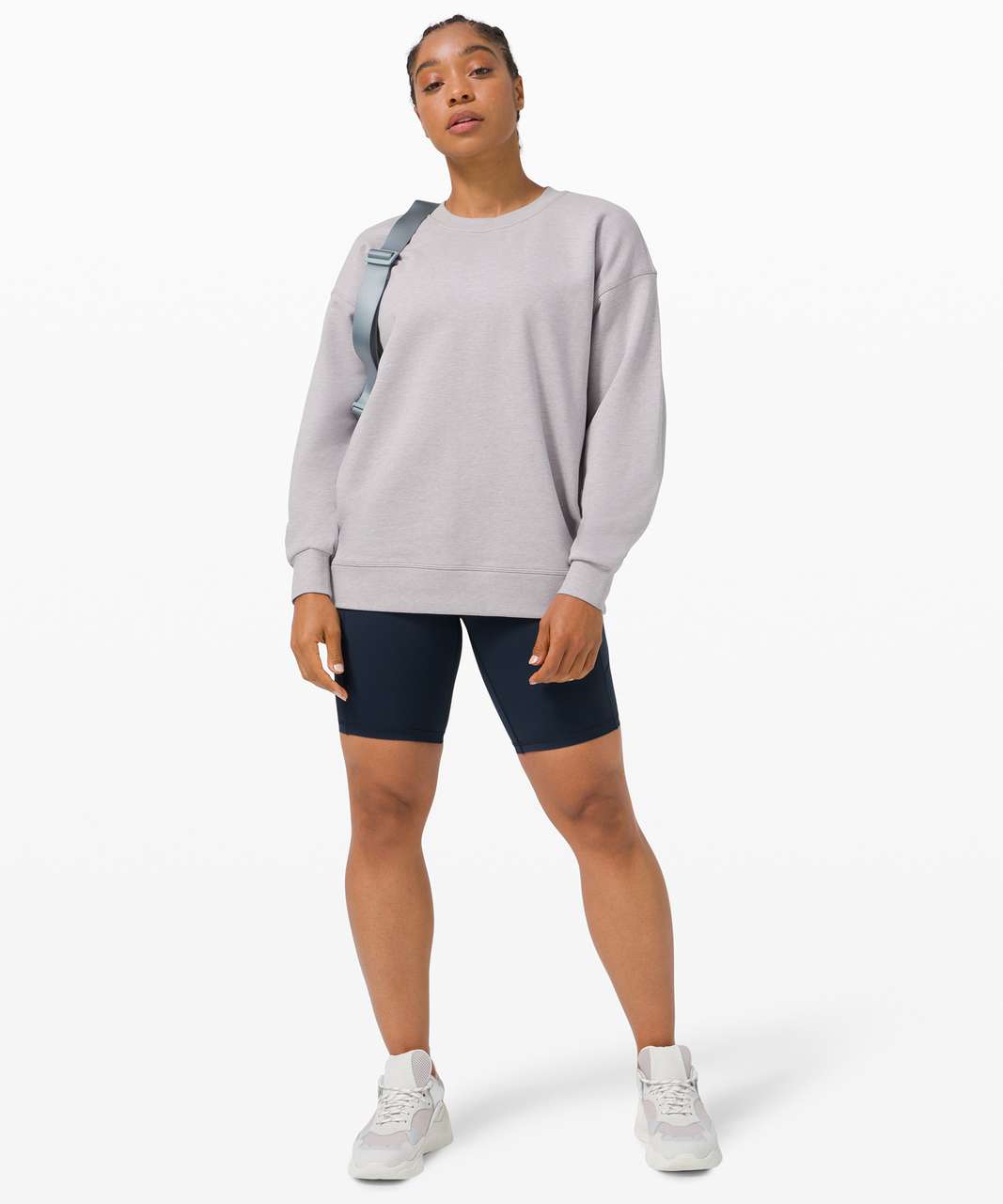 Lululemon Perfectly Oversized Crew - Heathered Iced Iris