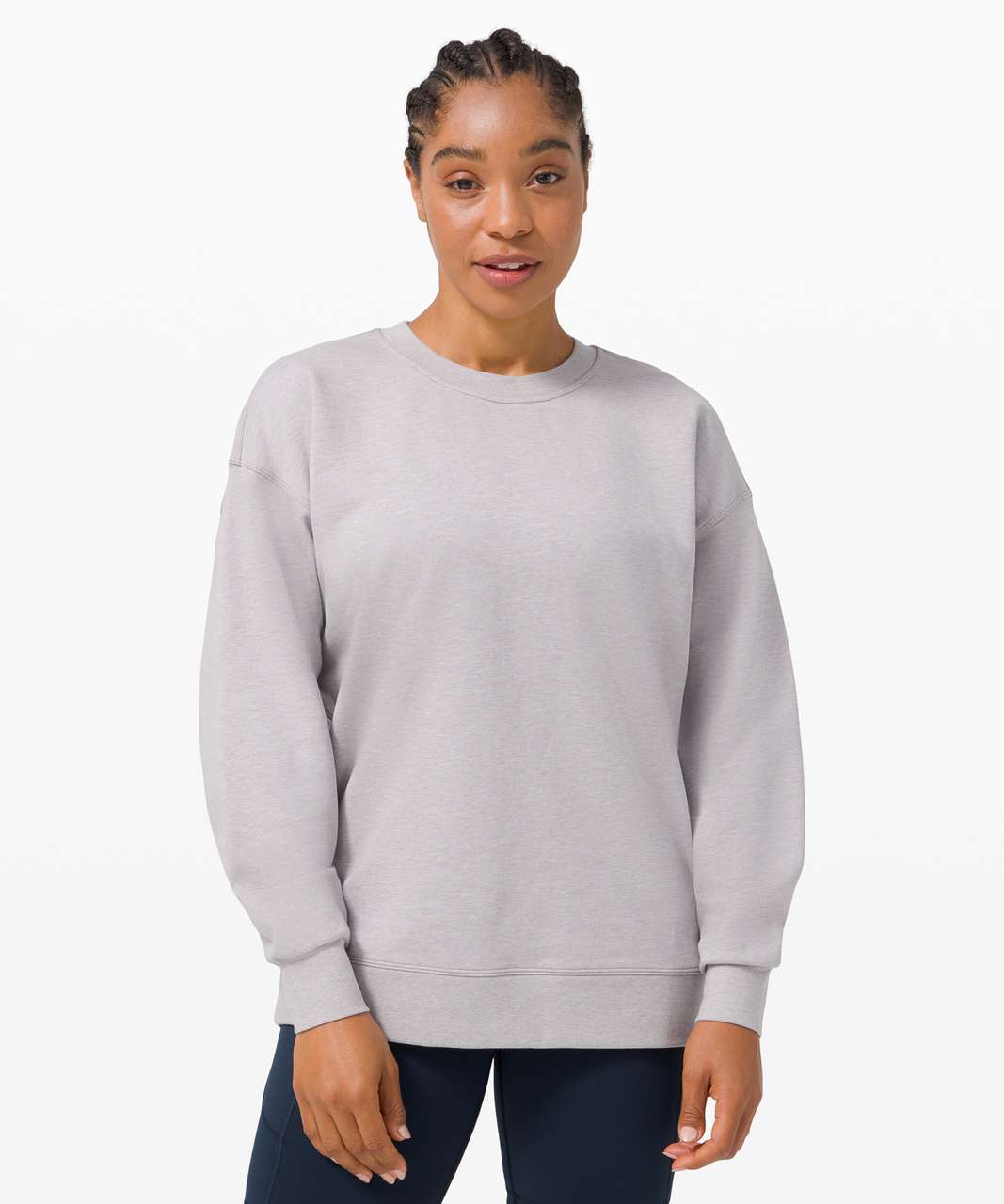 Lululemon Perfectly Oversized Crew - Heathered Iced Iris