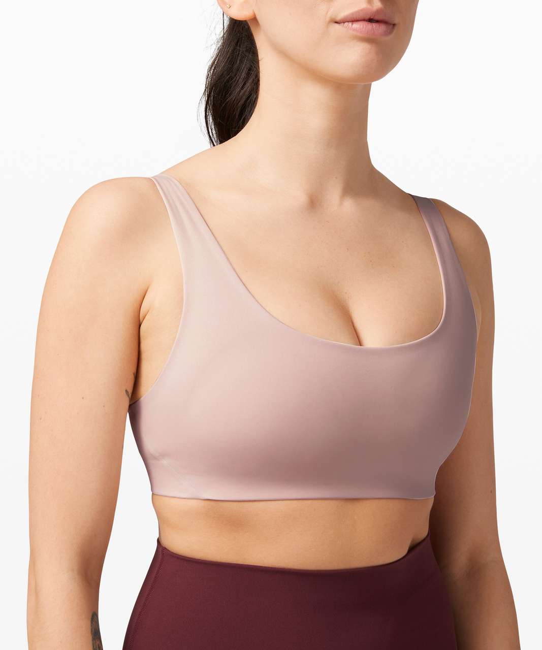 Lululemon In Alignment Straight Strap Bra A/B - Misty Pink