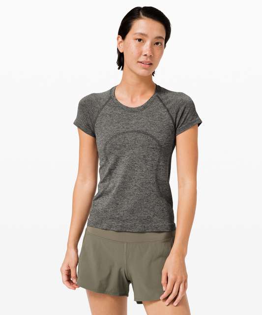 Lululemon Run: Swiftly Tech Short Sleeve - Heathered Raspberry - lulu ...