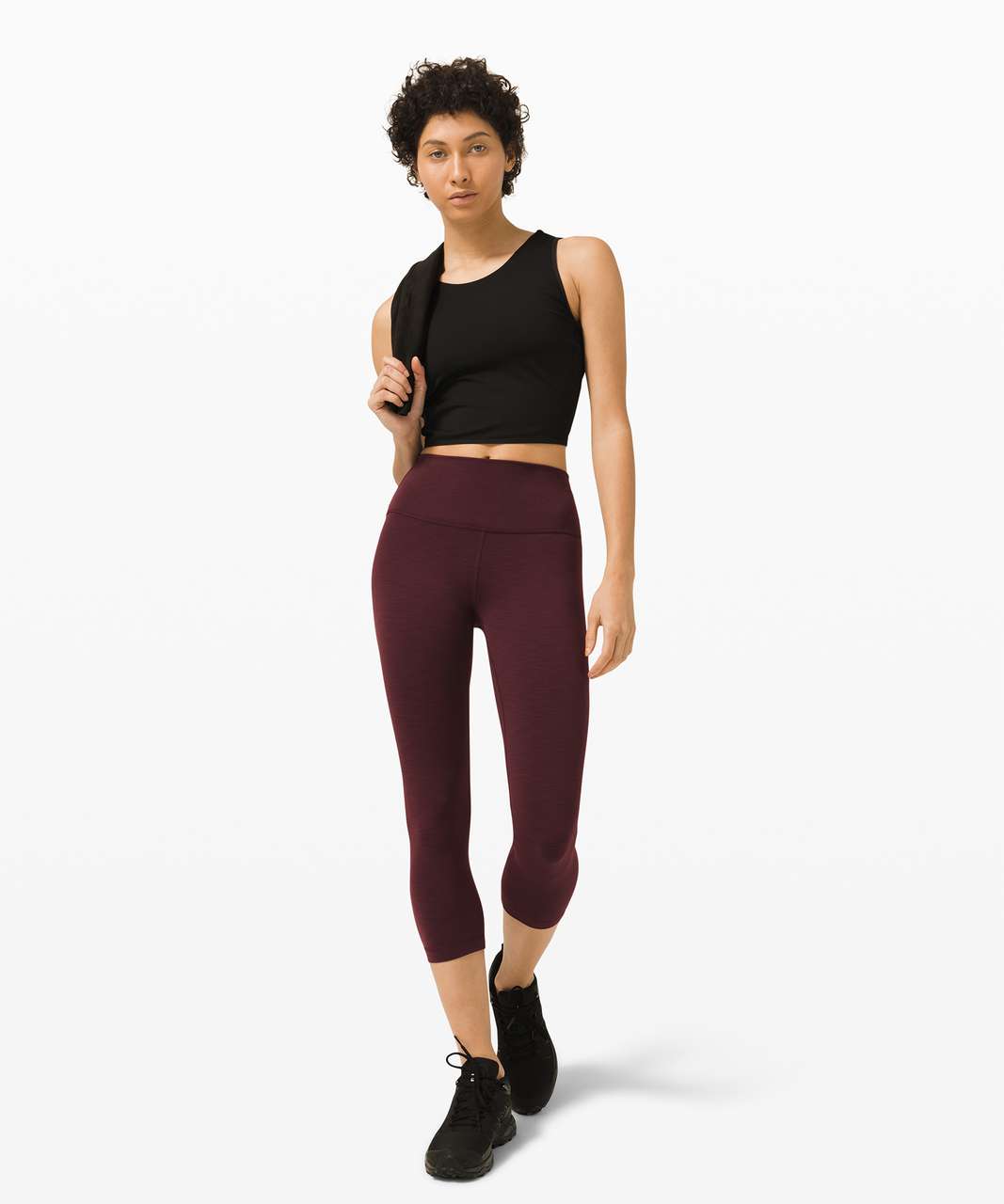 Lululemon Wunder Train High-Rise Crop 23 - Ripened Raspberry - lulu  fanatics