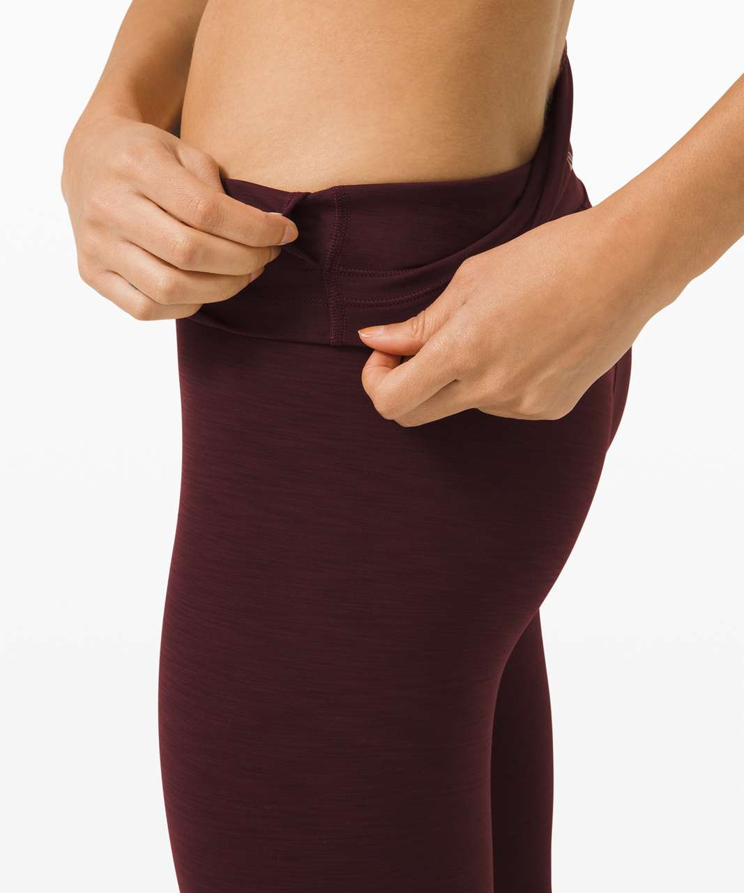 Lululemon Wunder Train High-Rise Crop 21" - Heathered Cassis