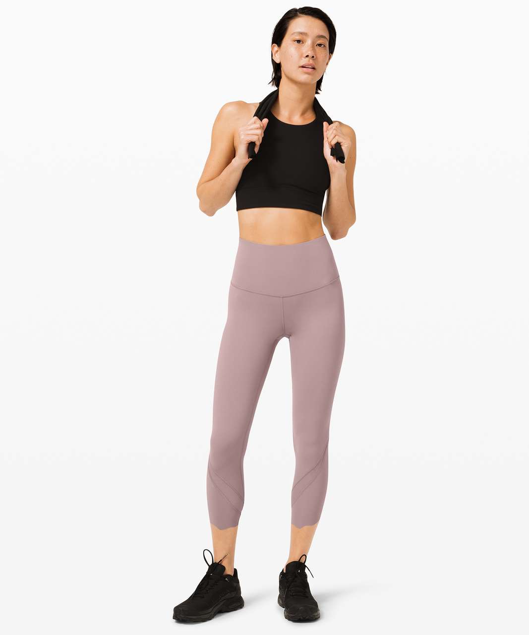 Lululemon + Wunder Under Crop High-Rise Roll Down Scallop Luxtreme 23″