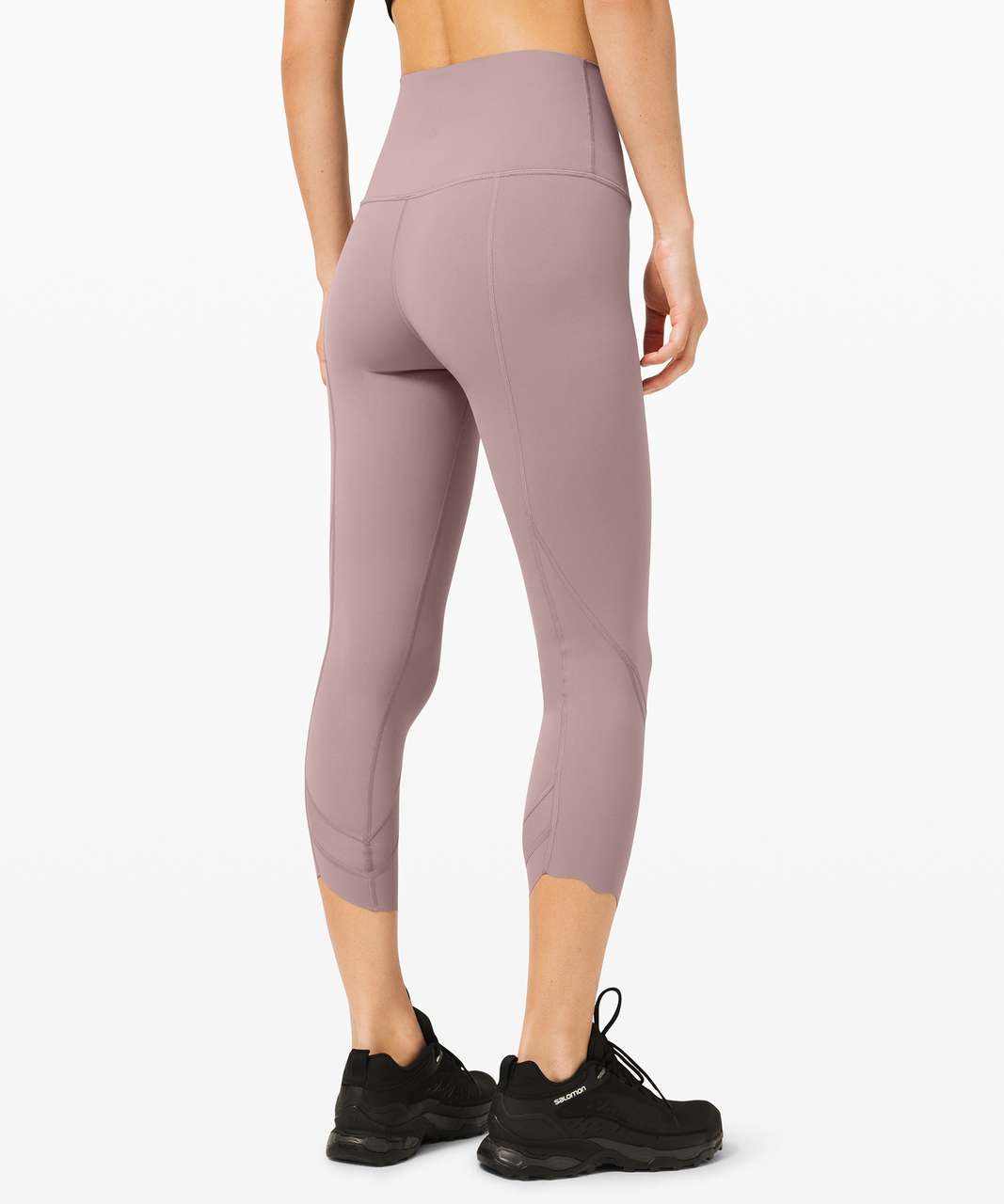 Lululemon Wunder Under Crop High-Rise *Roll Down Scallop Full-On Luxtreme 23  - Violet Verbena - lulu fanatics