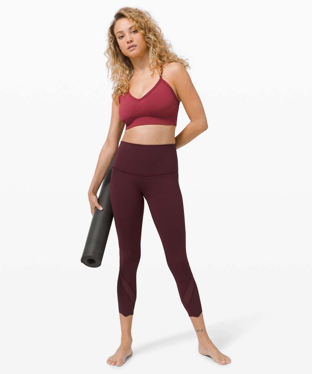 Lululemon Ebb to Street Bra *C/D Cup - Chianti - lulu fanatics