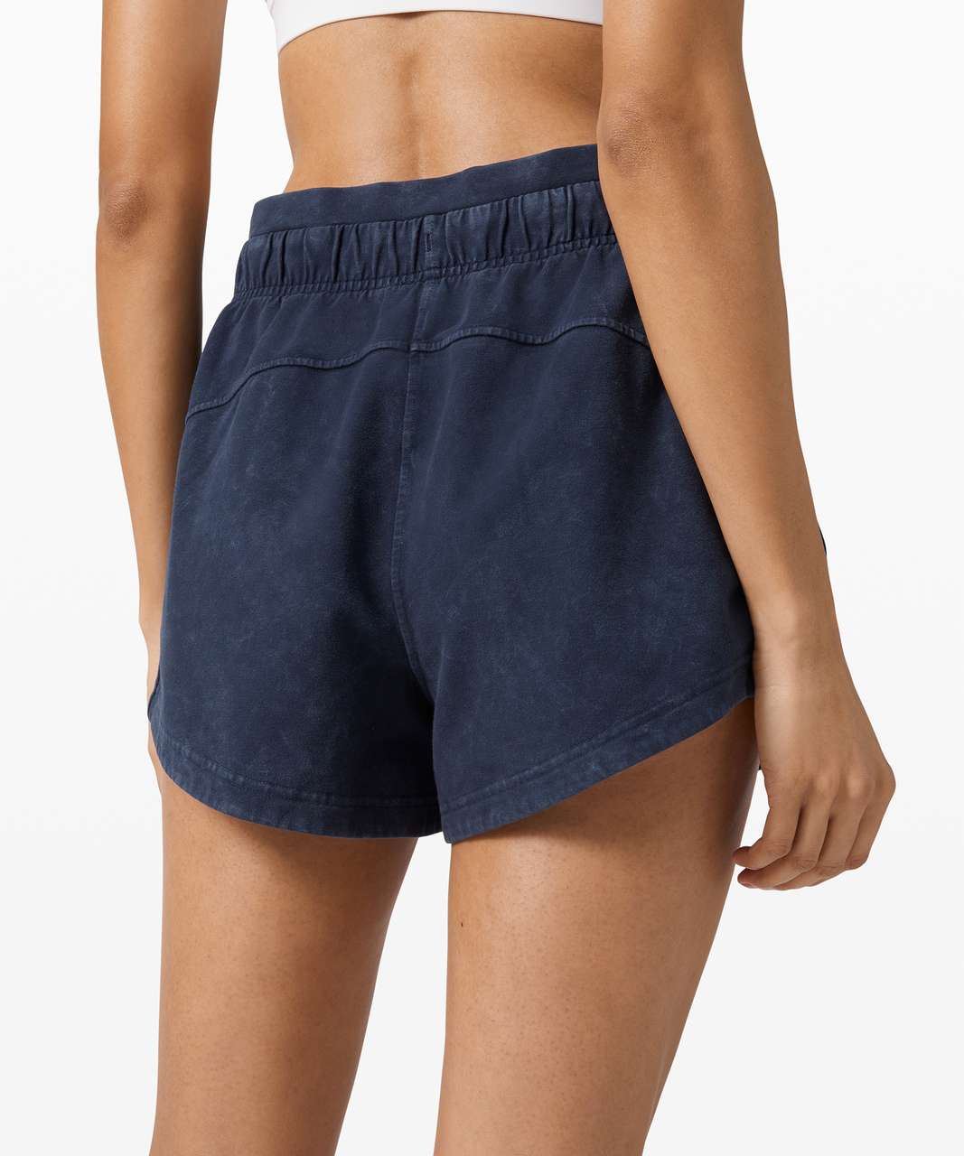 Lululemon Inner Glow Short 3 *Terry - Acid Rubber Dye True Navy