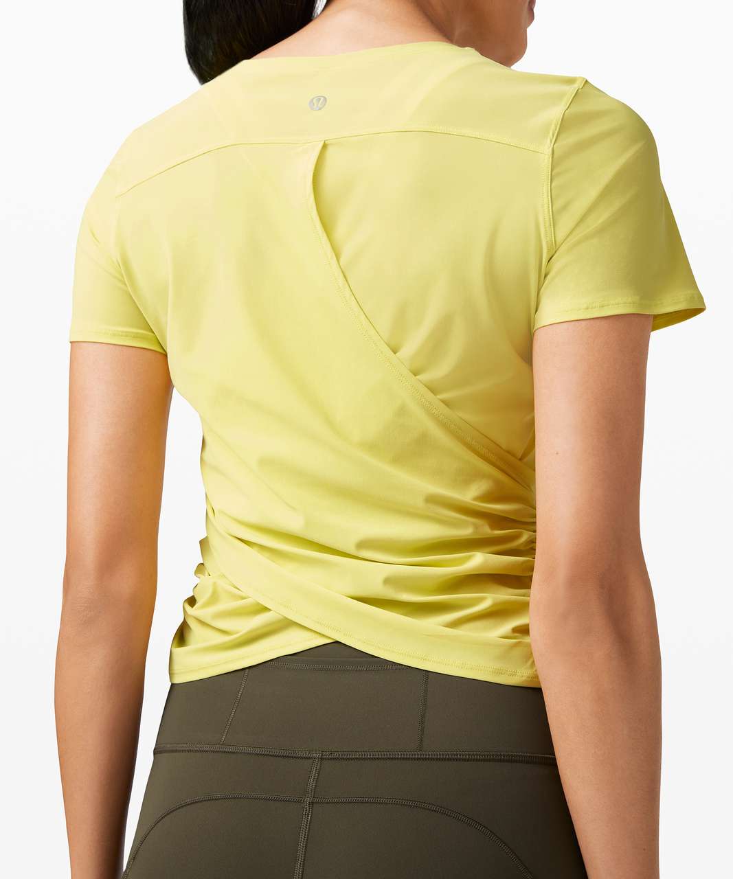 Lululemon Run Off Route Short Sleeve - Lemon Vibe