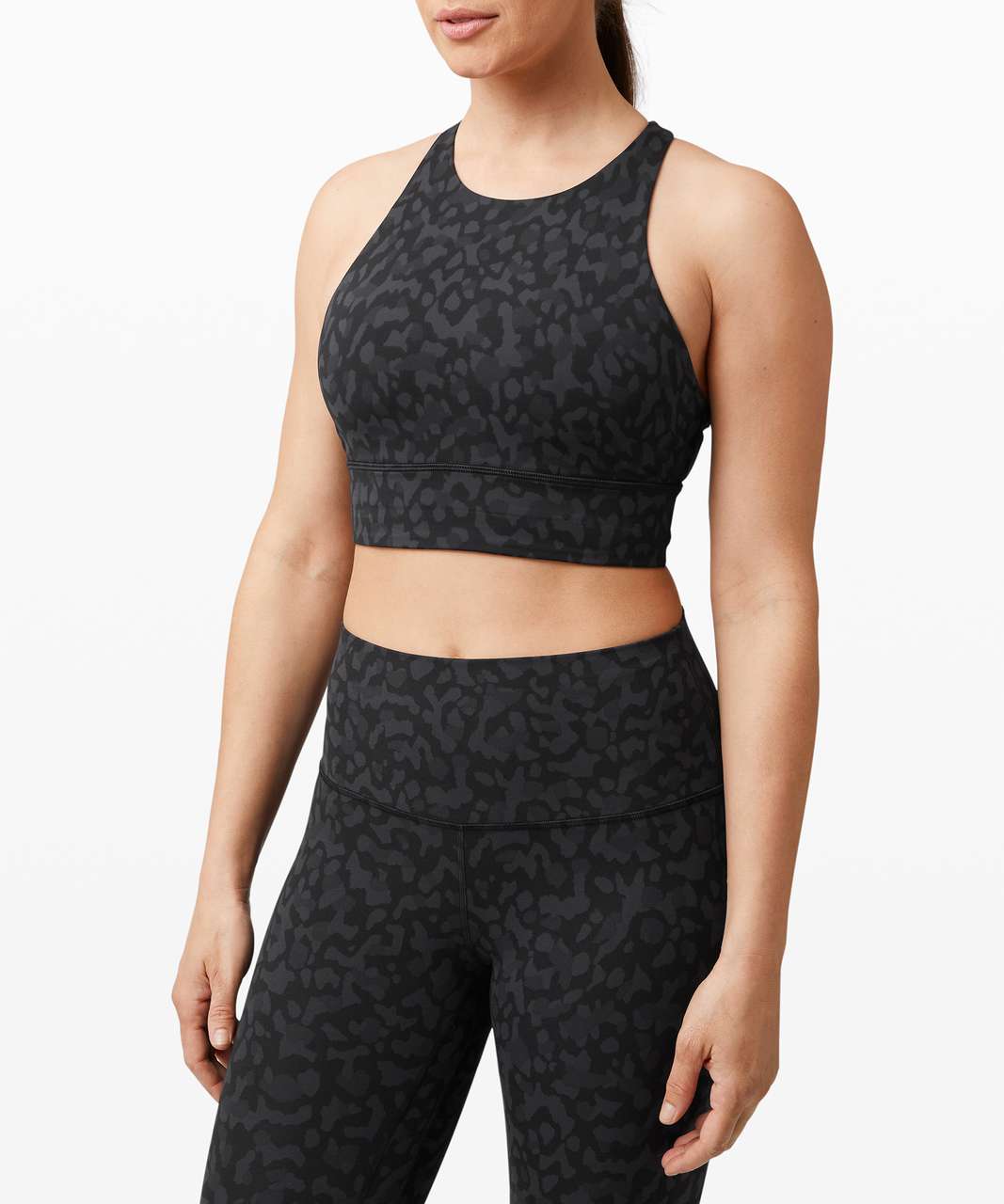 Lululemon lab Mesh High-Neck Bra - Deep Artifact / Frontier - lulu