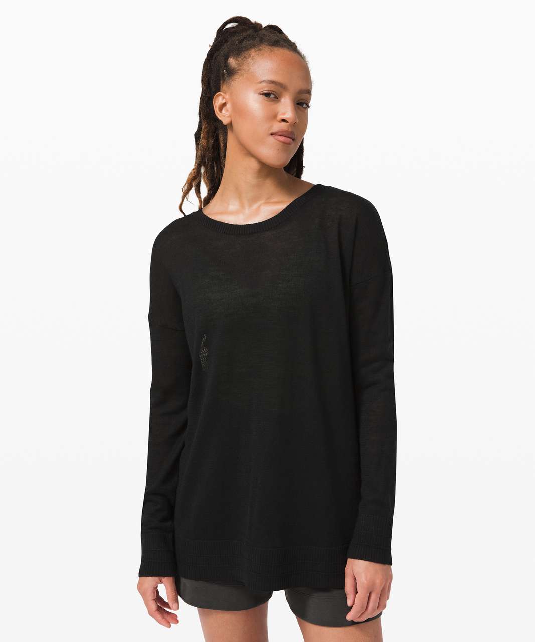 Lululemon Well Being Crew Sweater *Linen - Black