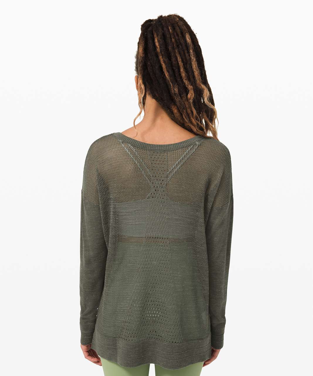 Lululemon Well Being Crew Sweater *Linen - Grey Sage