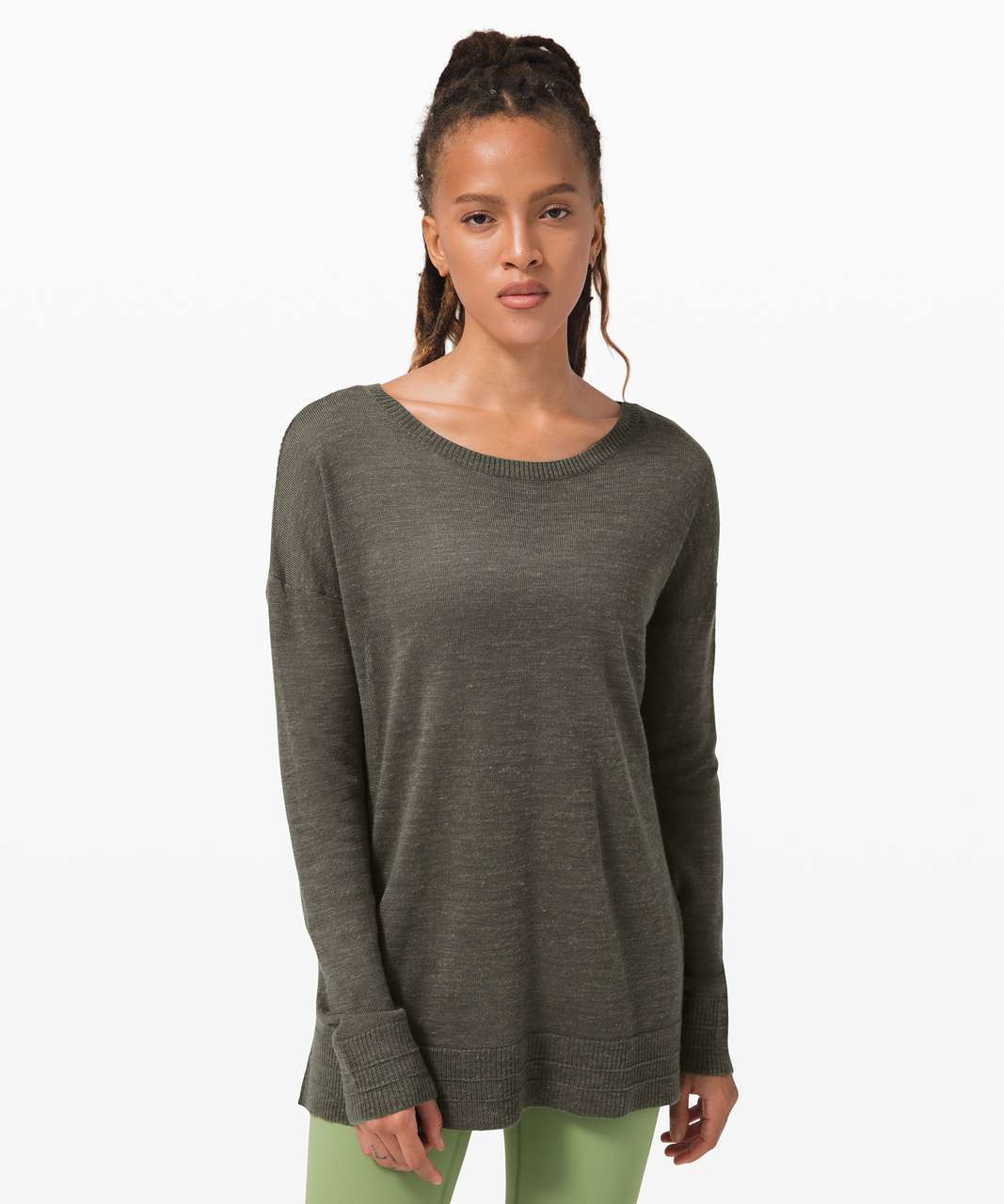 Lululemon Well Being Crew Sweater *Linen - Grey Sage