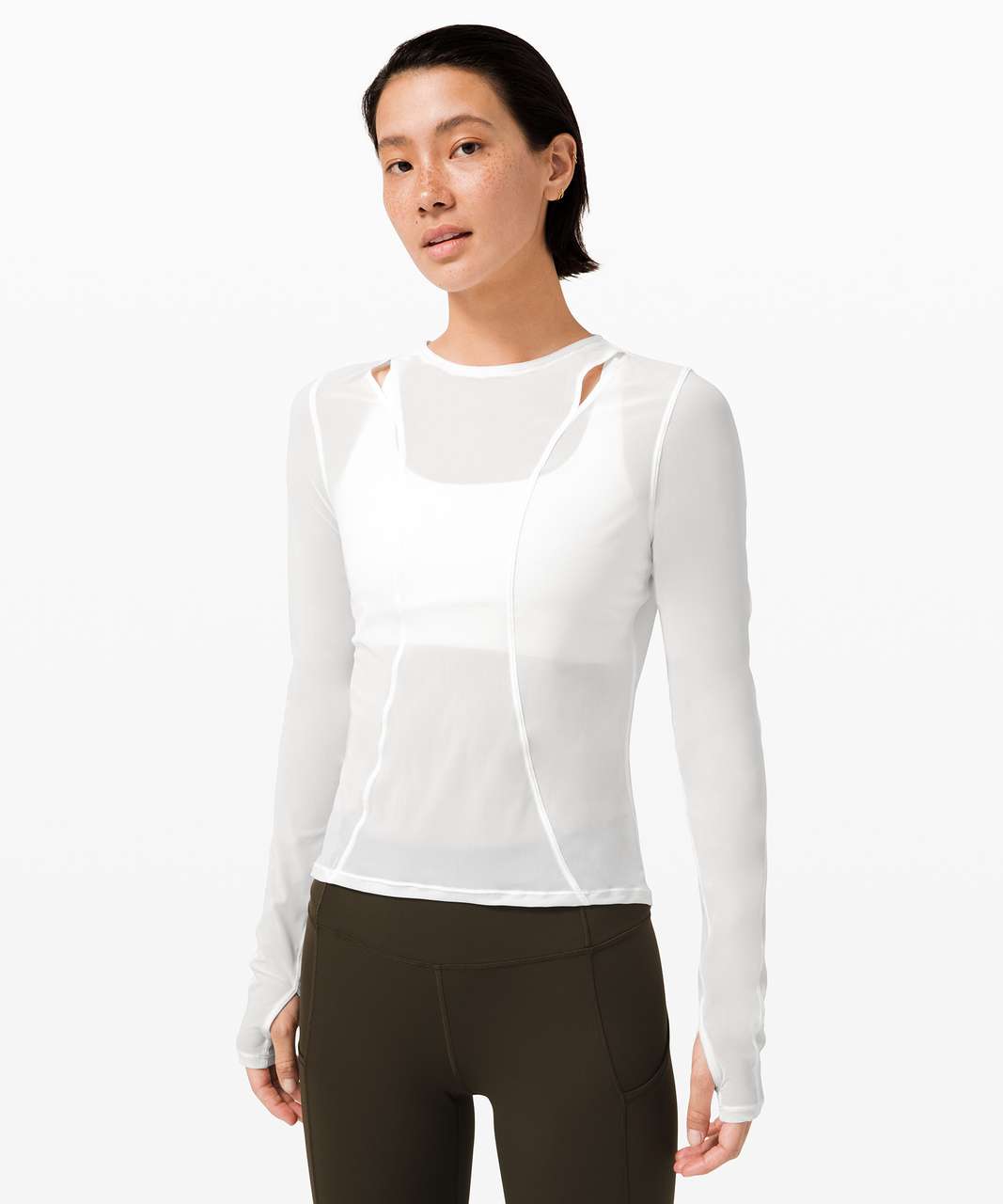 Lululemon Set Challenger Long Sleeve - White