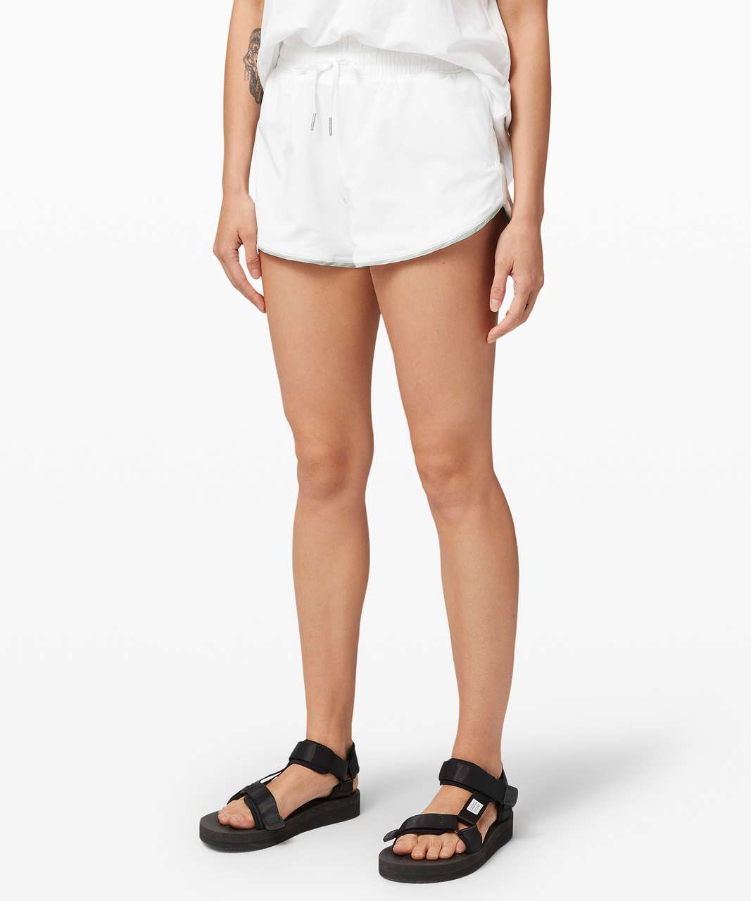 Lululemon Choose a Side Short *Reversible 3" - White / Island Mist