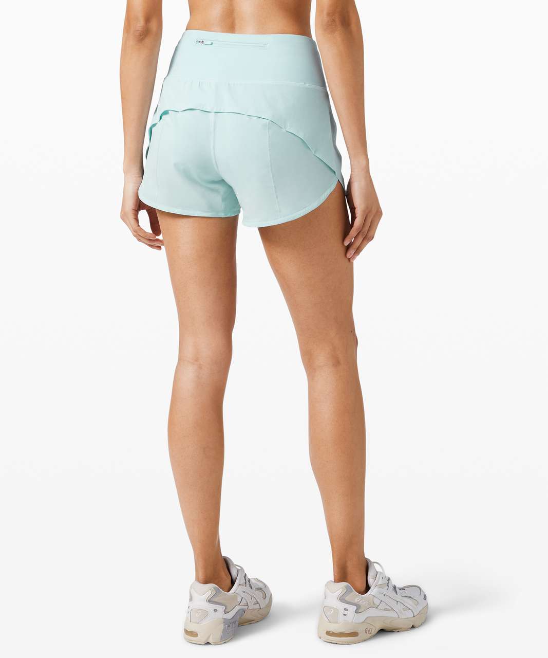 NEW Women Lululemon Speed Up High-Rise Lined Short 4 Blue Chill