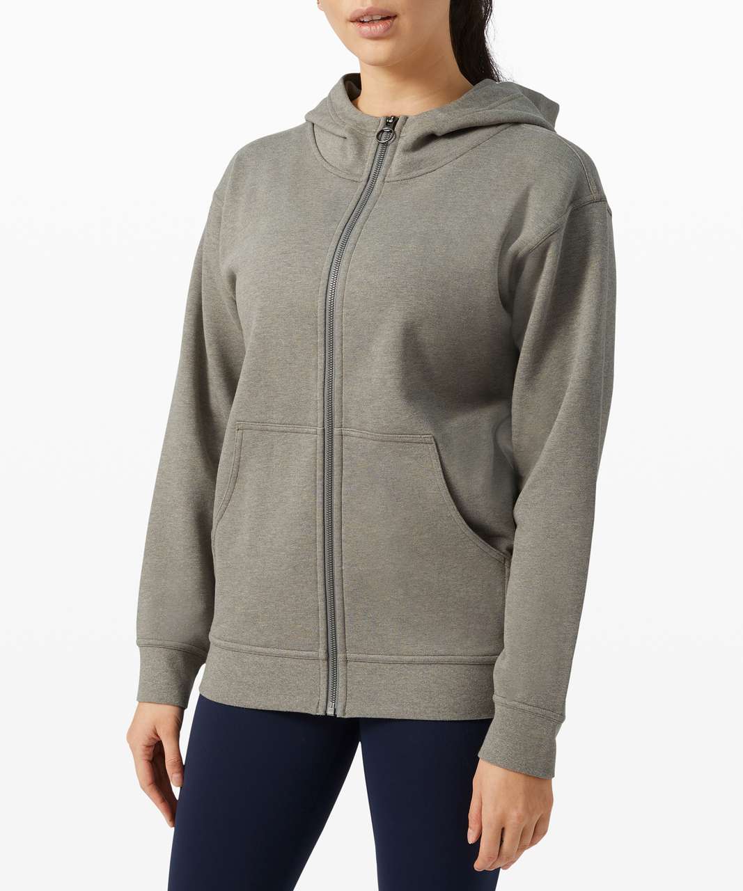 Lululemon All Yours Zip Hoodie *Terry - Heathered Grey Sage