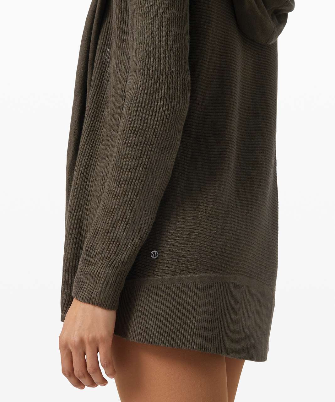 Lululemon Sundown Sweater Wrap - Dark Olive - lulu fanatics