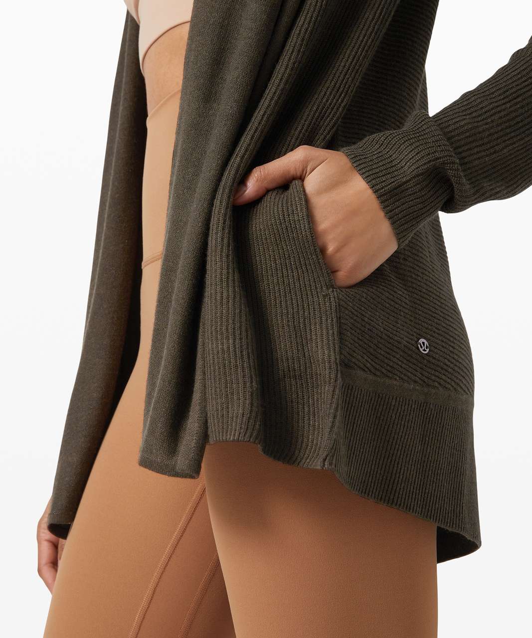 Lululemon Sundown Sweater Wrap - Dark Olive