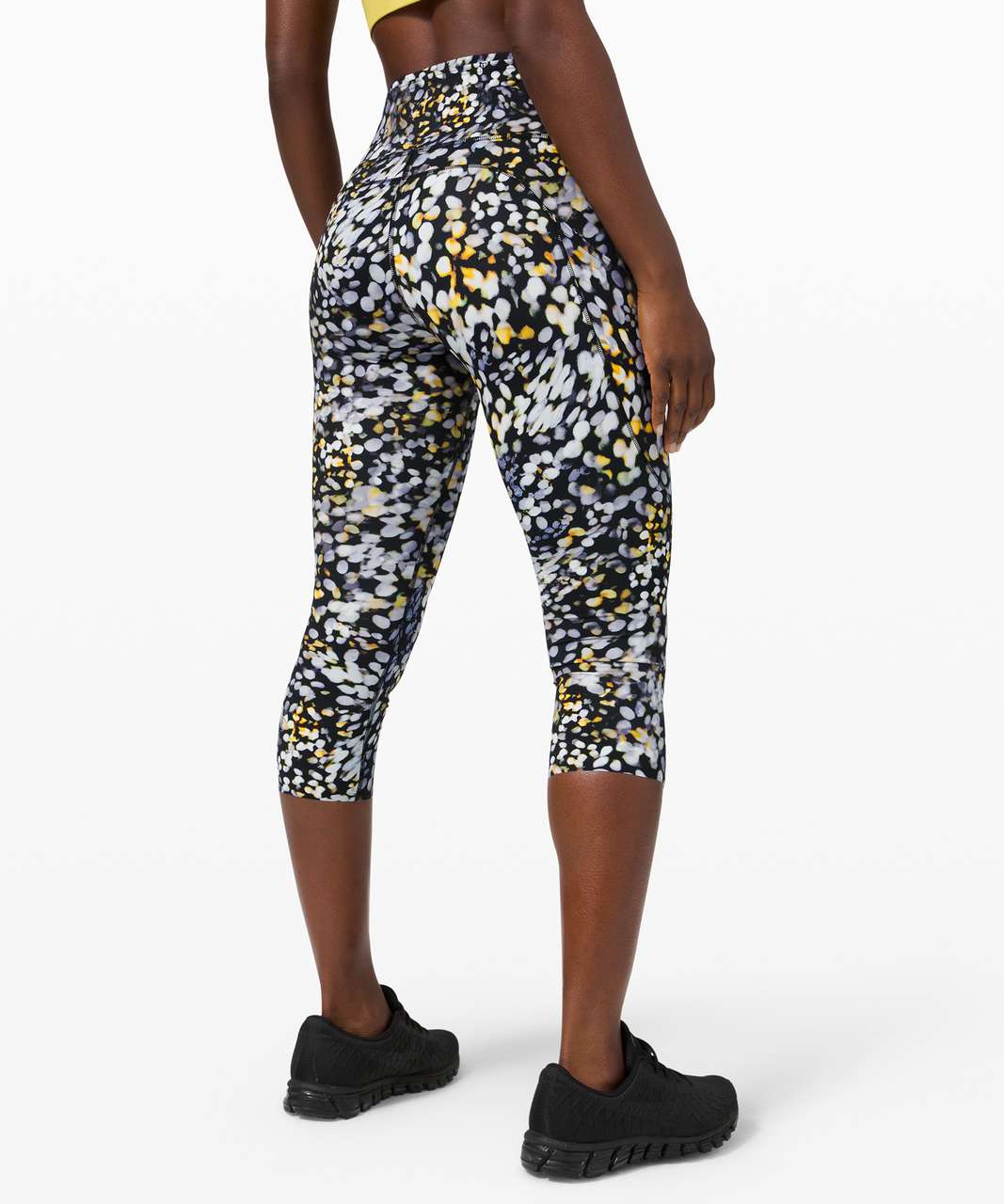 Lululemon Fast and Free Crop II 19 *Non-Reflective - Activate Floral Multi  - lulu fanatics