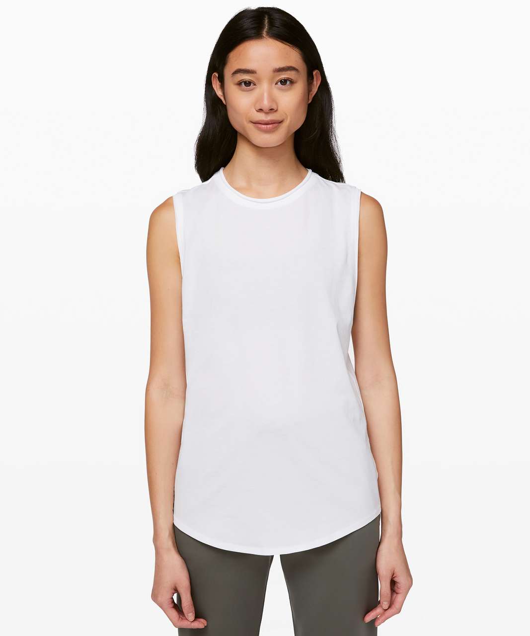 Lululemon Show Your Edge Muscle Tank - White - lulu fanatics