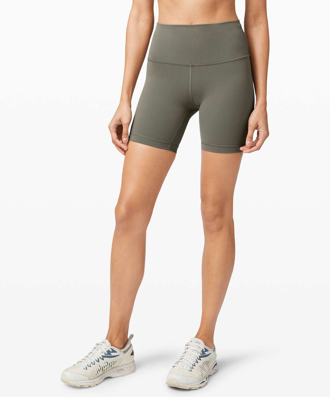 Lululemon Wunder Train High-Rise Short 6" - Grey Sage