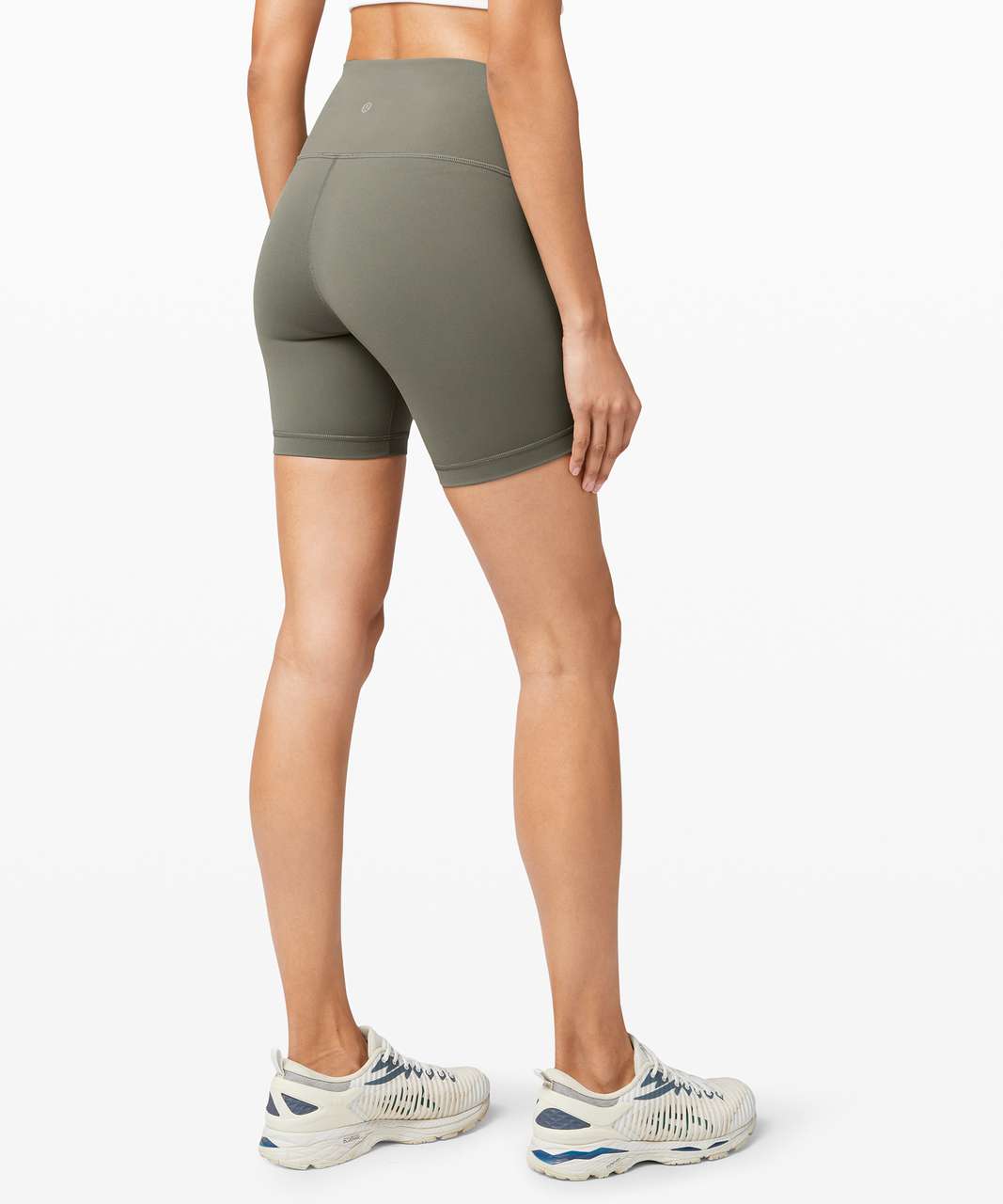 Lululemon Wunder Train High-Rise Short 6 - Grey Sage - lulu fanatics