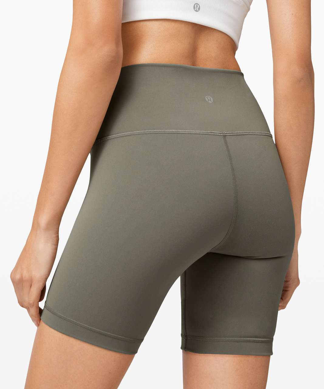 Lululemon Wunder Train High-Rise Short 6" - Grey Sage