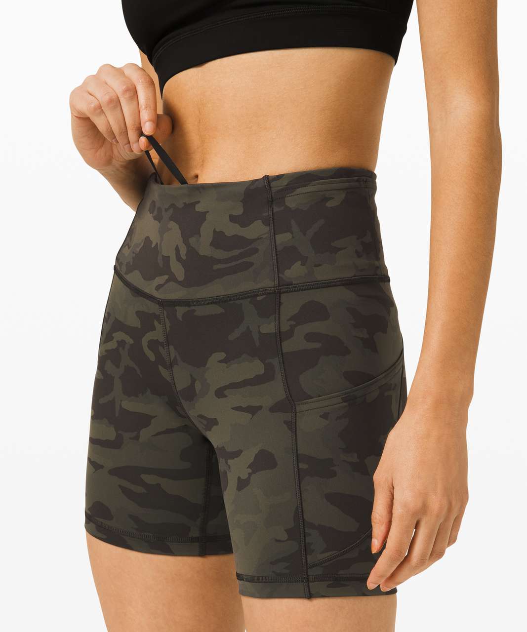 Lululemon Fast And Free Short 10 *Non-Reflective - Incognito Camo Multi Gator  Green - lulu fanatics