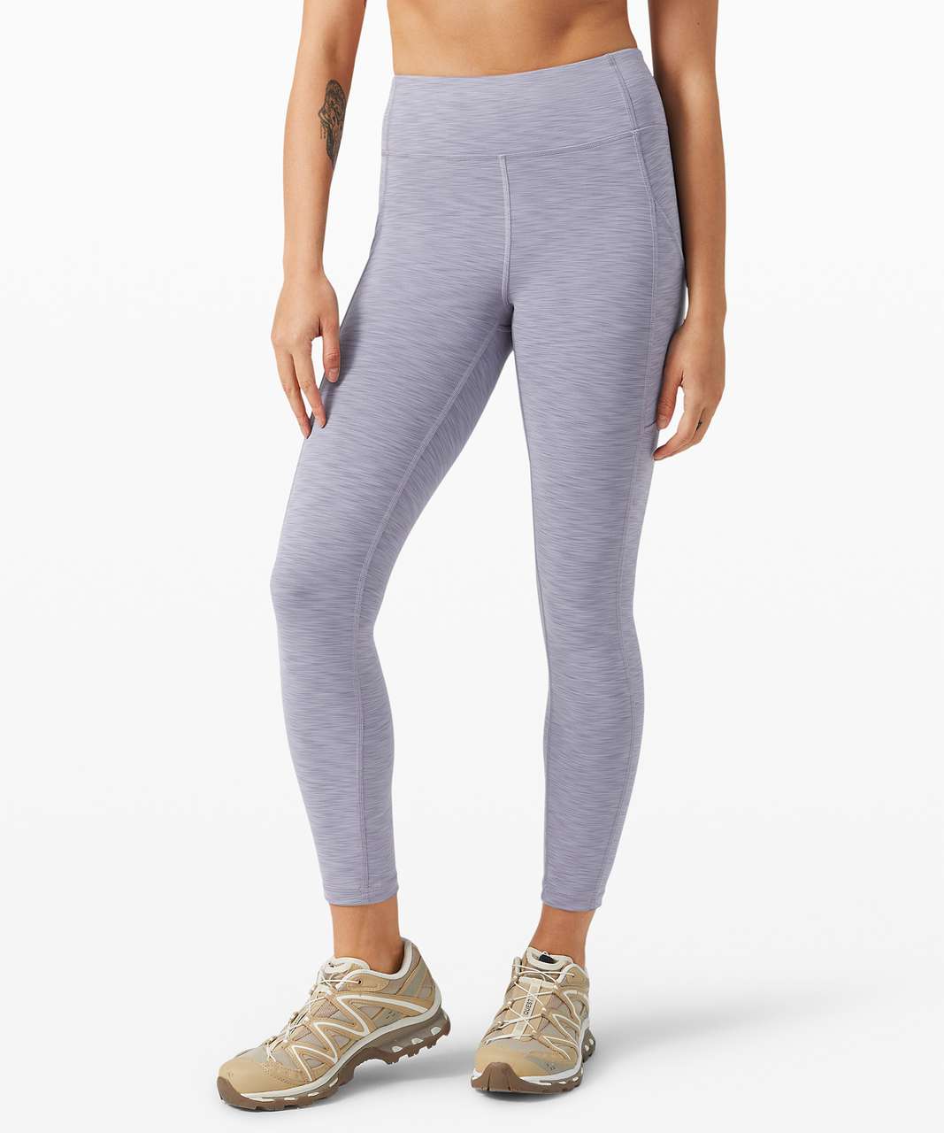 Lululemon Invigorate High-Rise Tight 25 - Heathered Peri Purple - lulu  fanatics