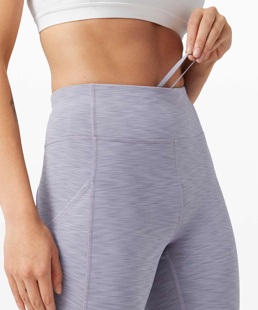 Lululemon Invigorate High-Rise Tight 25 - Heathered Peri Purple - lulu  fanatics