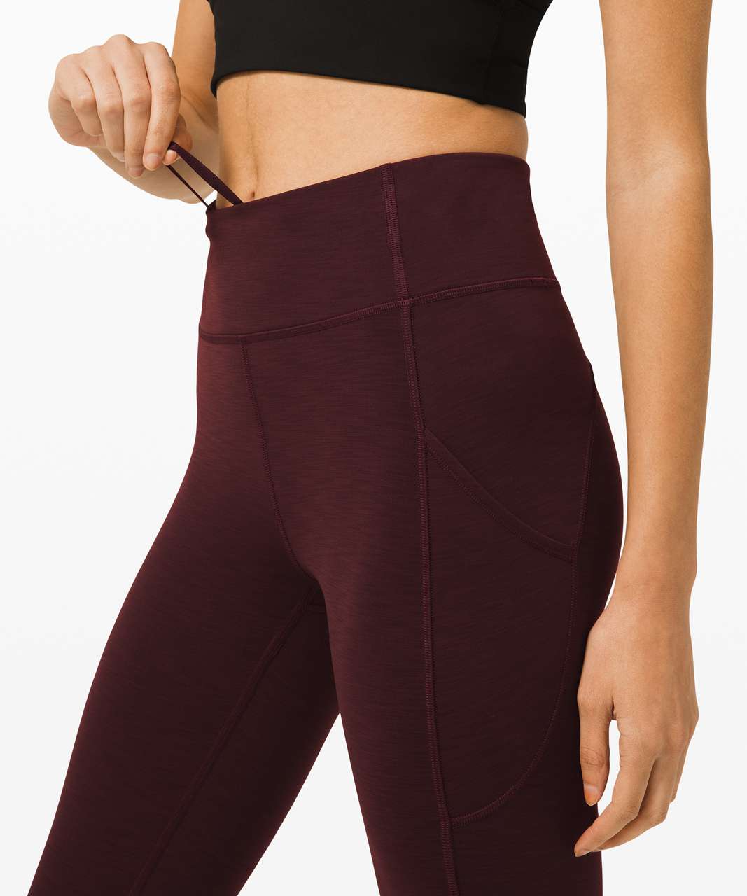 Lululemon Invigorate High-Rise Tight 25 - Heathered Cassis - lulu fanatics