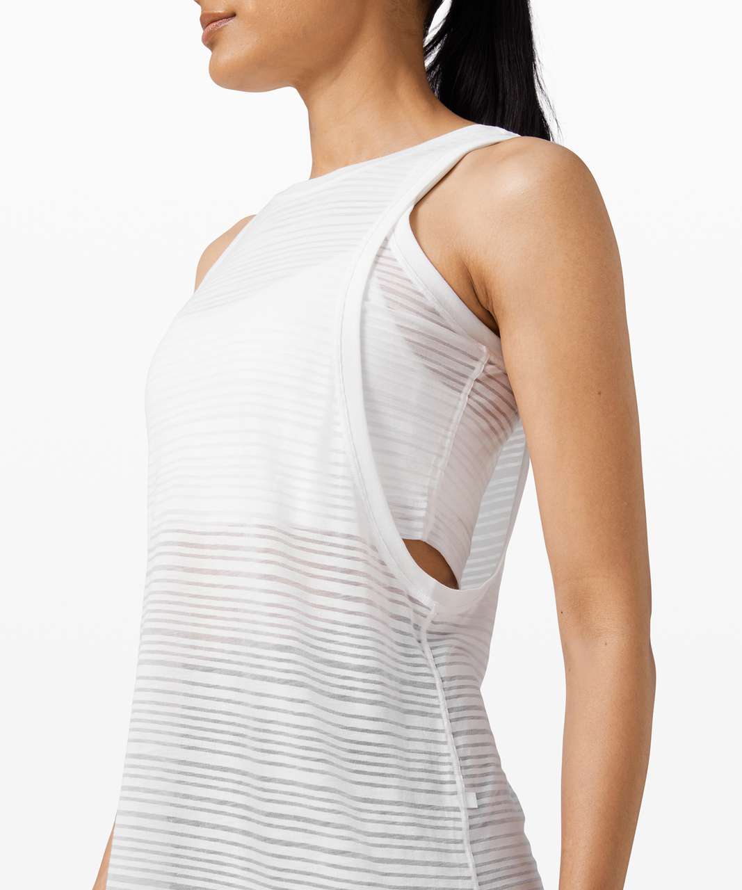 Lululemon Clear and Present Muscle Tank - White