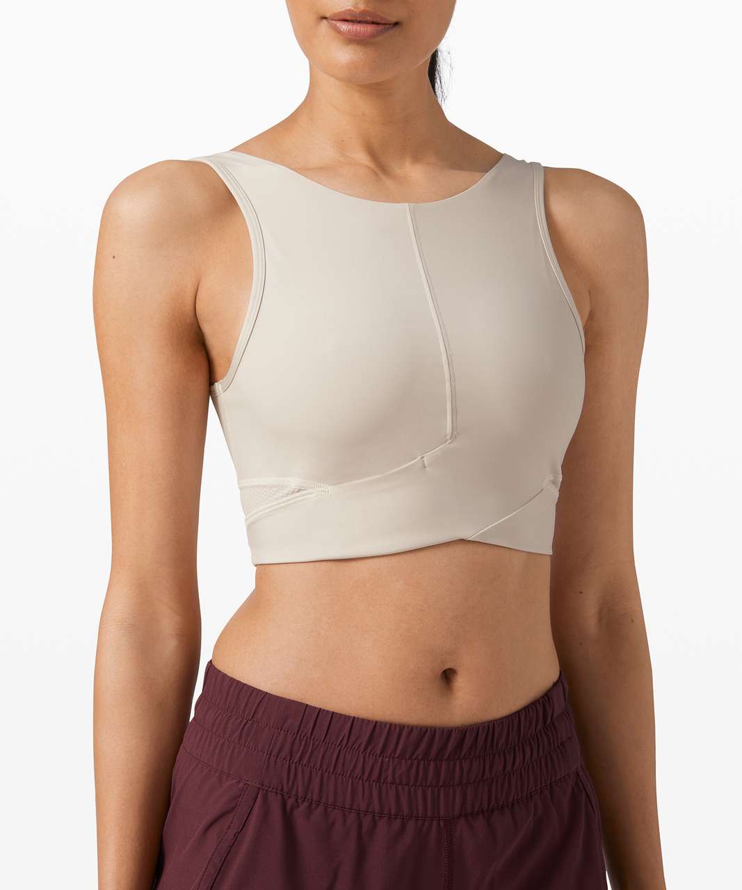 Lululemon Final Mile Crop Tank - Dune