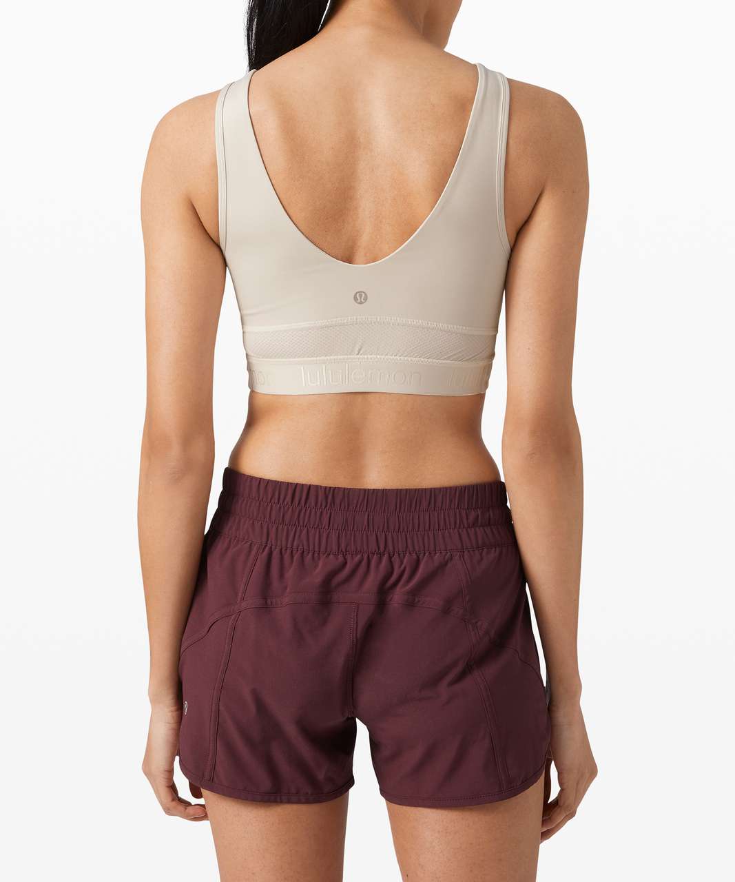 NWT Lululemon Size 10 Invigorate Training Tank Crop Bra Pale Raspberry $68