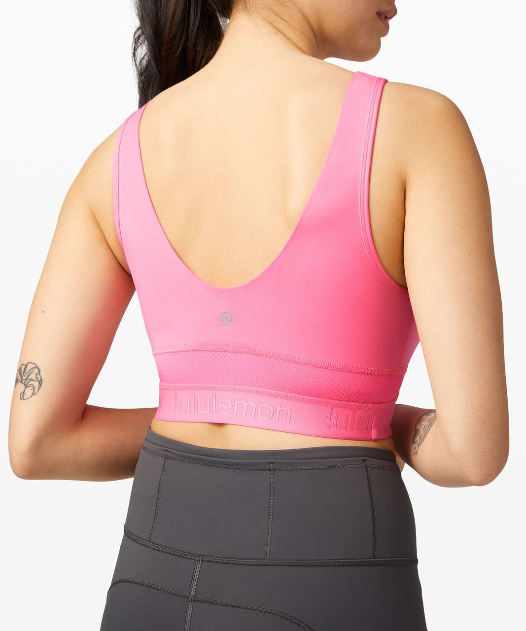 Lululemon Final Mile Crop Tank - Dark Prism Pink