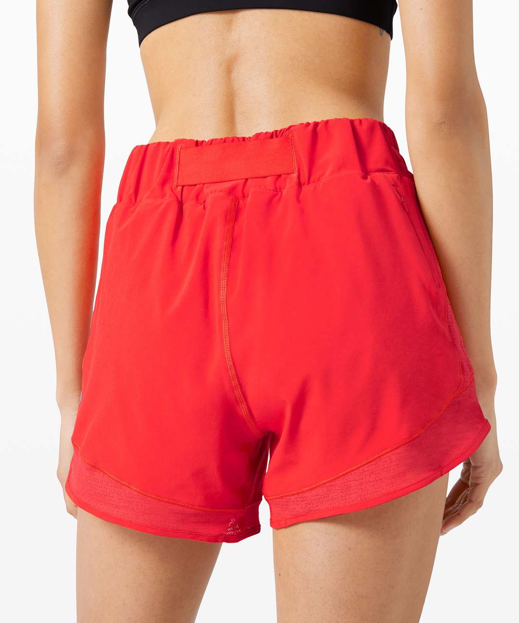 Lululemon Hotty Hot High Rise Short 4 *Mesh - Carnation Red - lulu fanatics