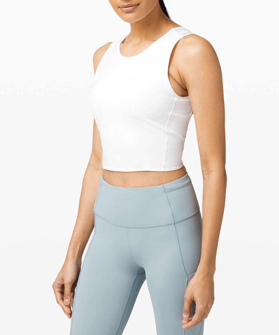 Lululemon Femme Force Crop Tank - White