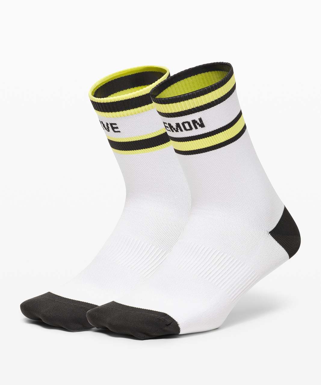 Lululemon Tale To Tell Quarter Sock *2 Pack - White / Graphite Grey / Lemon Vibe