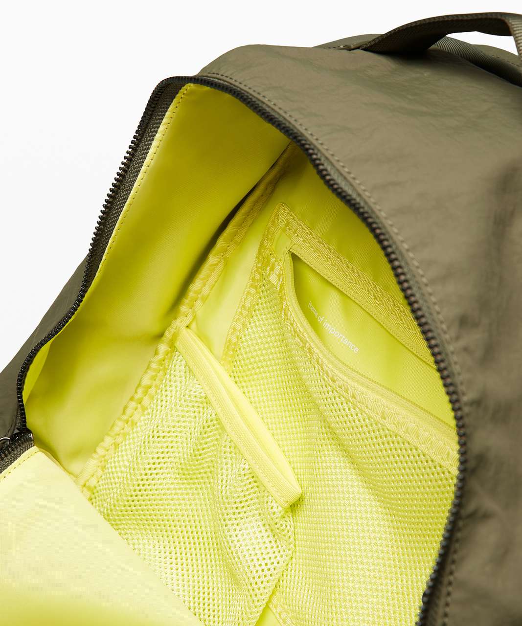 Lululemon City Adventurer Backpack *17L - Medium Olive / Lemon Vibe