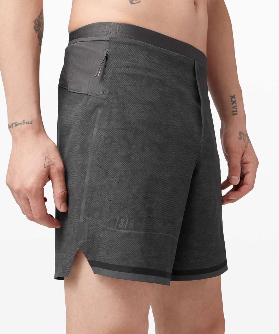 Lululemon All Terrain Short *7" - Shredded Camo PU Graphite Grey Multi