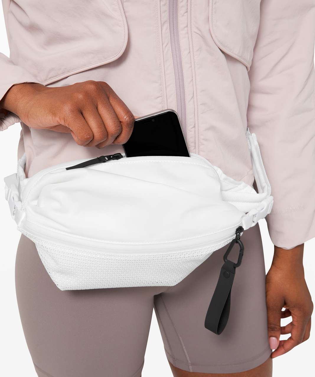 White fanny shop bag