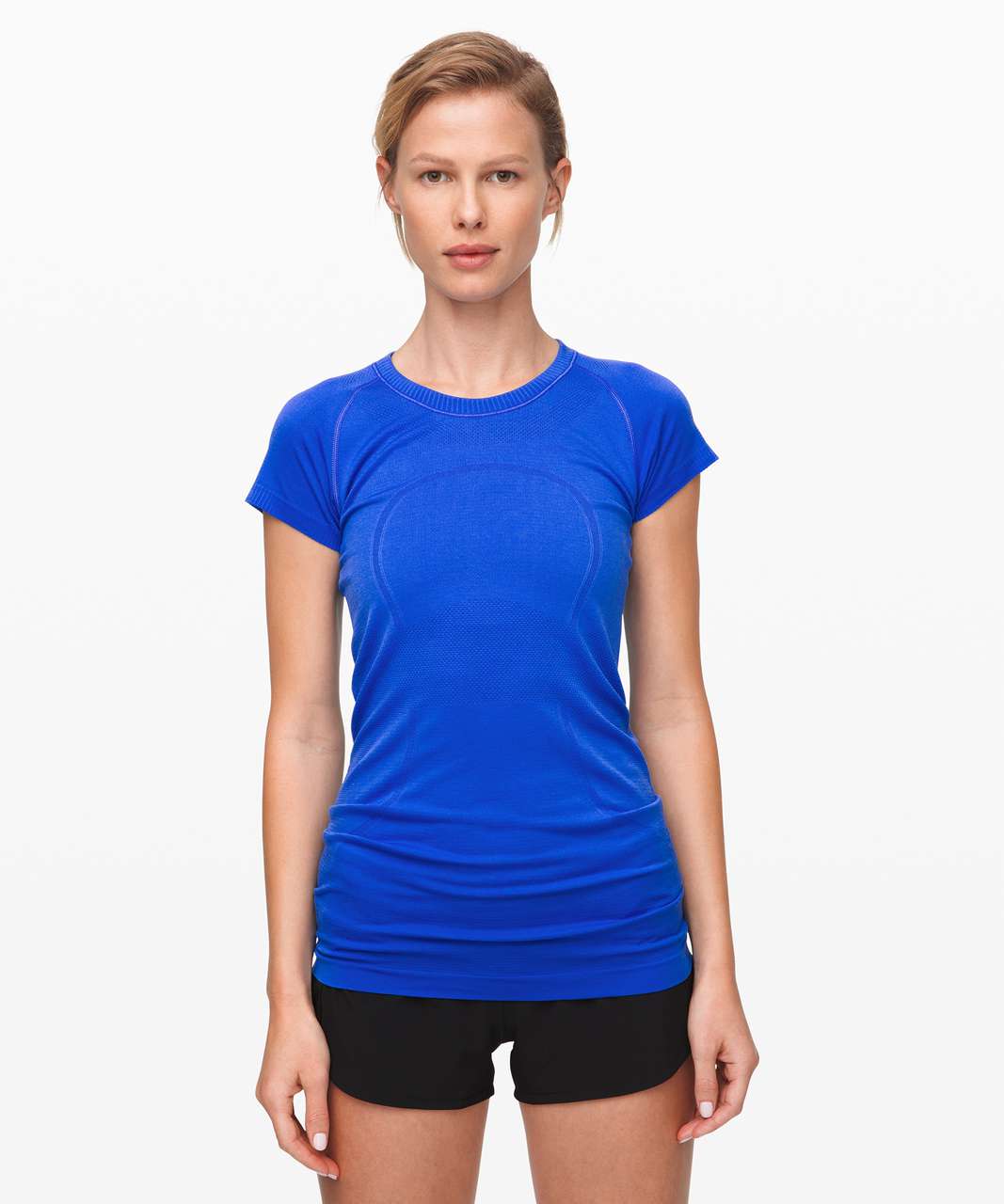 blue lululemon shirt