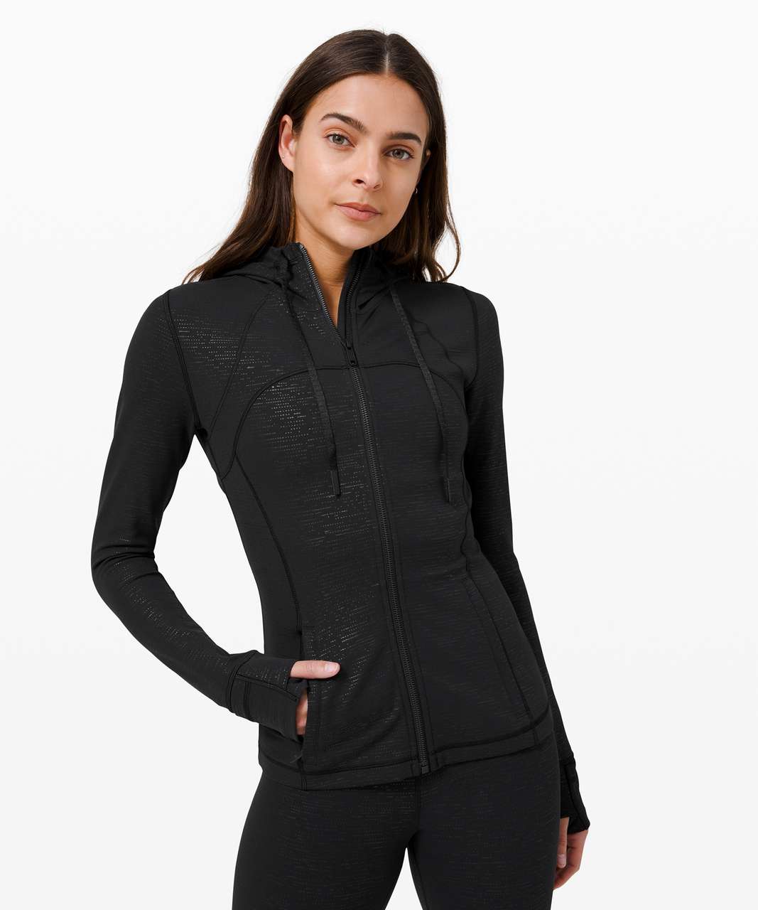 Lululemon Hooded Define Jacket *Nulu - Code Emboss Black - lulu fanatics