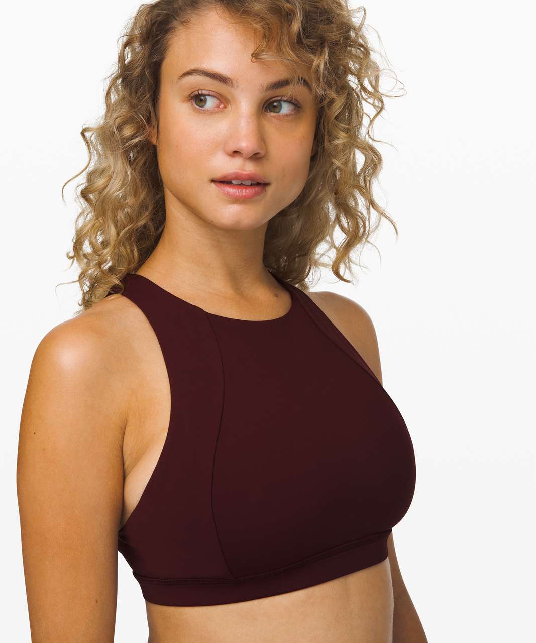 Lululemon Free To Be Serene Bra *High Neck - Garnet