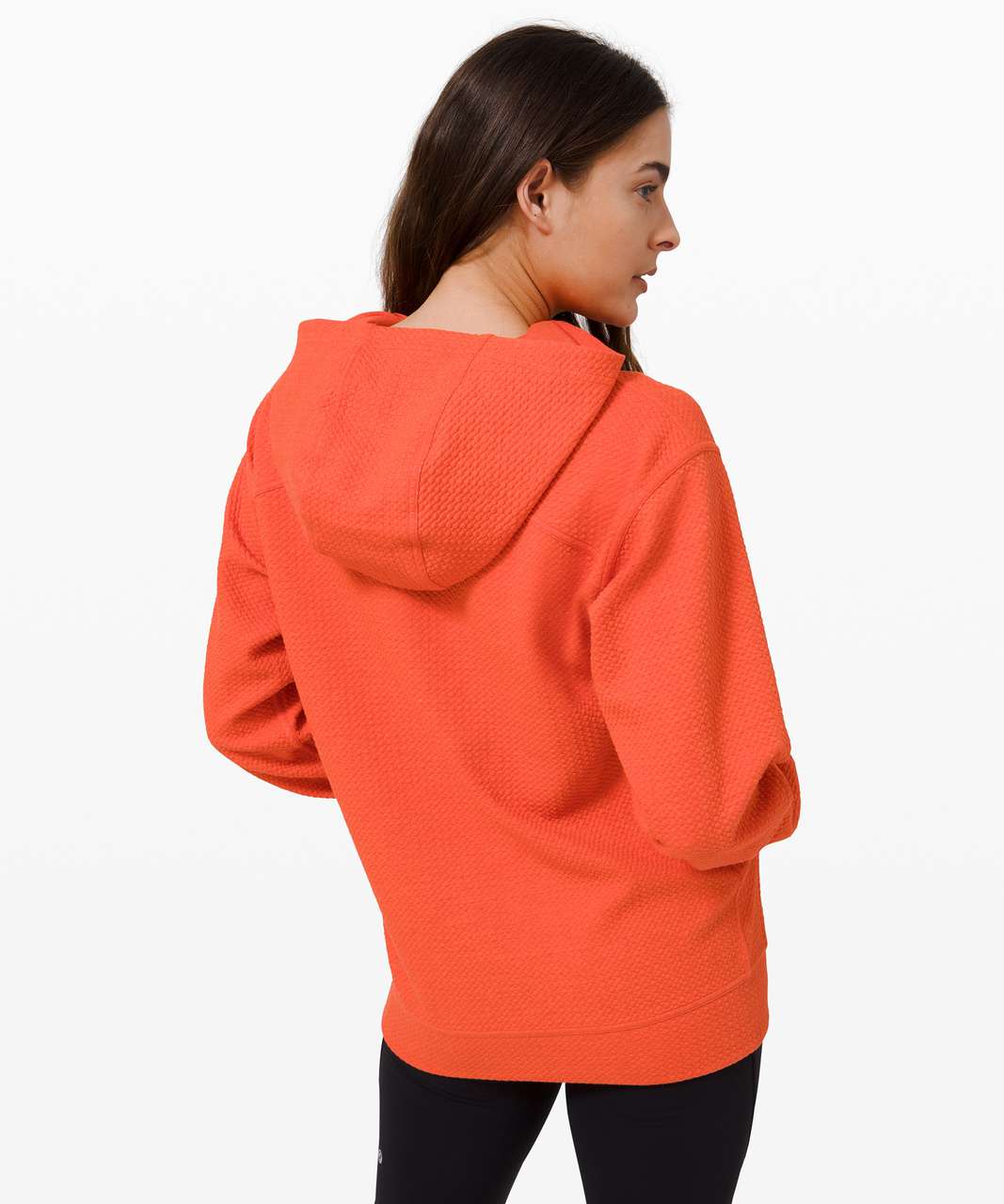 Lululemon All Yours Hoodie *Bubble Dot - Heathered Brick / White