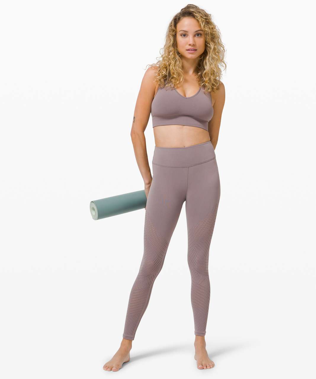 Lululemon Reveal Bra Digital Rain *Light Support, C/D Cup - Lunar Rock