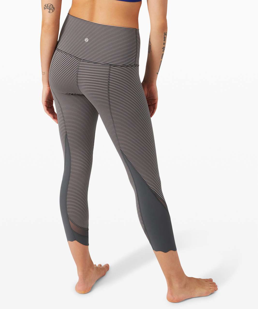 Lululemon Wunder Under Crop High-Rise *Roll Down Scallop Full-On