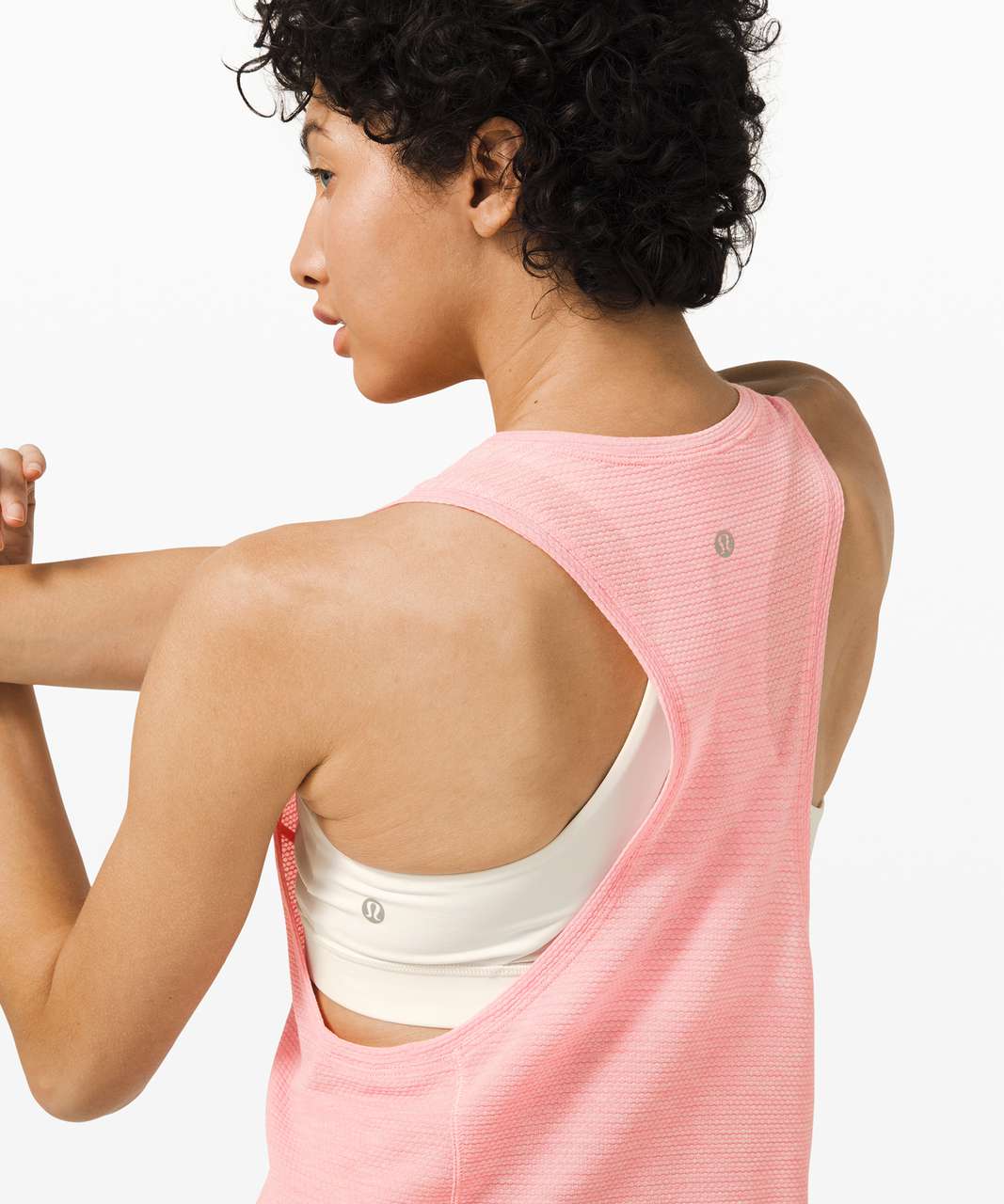 Lululemon Stronger as One Muscle Tank - Heathered Azalea Pink