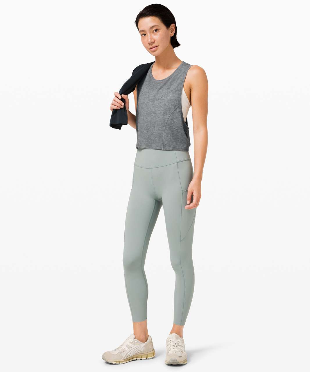 Lululemon Muscle Swing Tank - Heathered Medium Grey - lulu fanatics