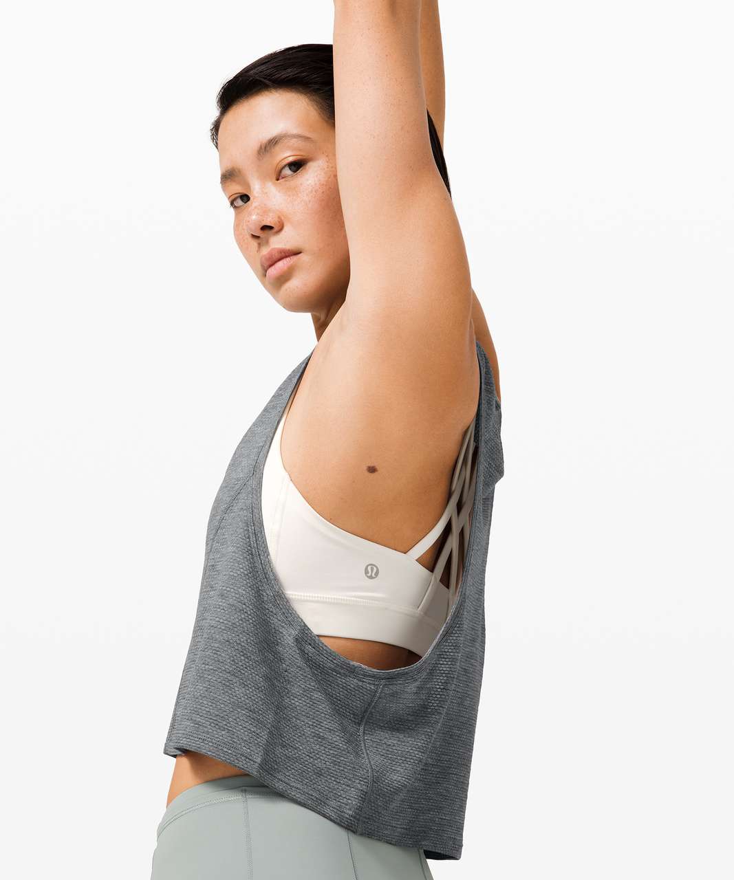 Lululemon Stronger as One Muscle Tank - Heathered Asphalt Grey