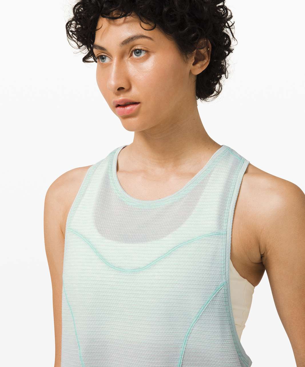 Lululemon Stronger as One Muscle Tank - Heathered Blue Glow